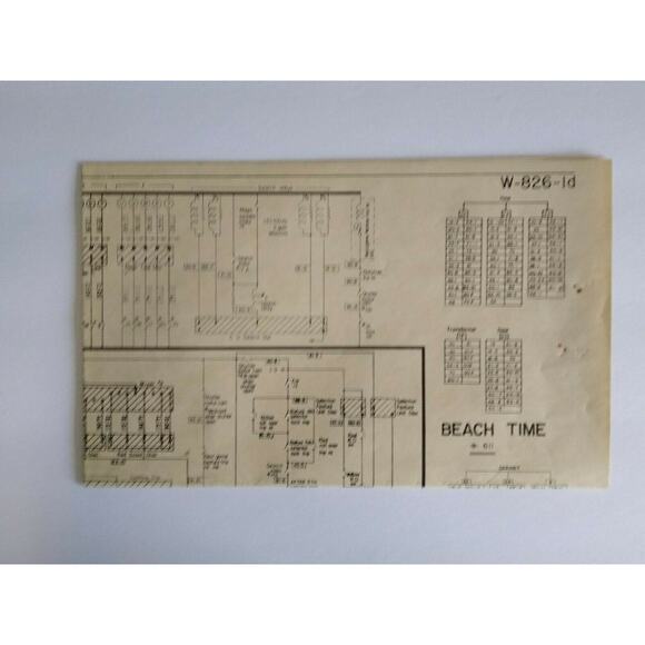 Beach Time Pinball MANUAL + Schematic 1958 Original Bingo Game Machine Bally - Picture 2 of 8